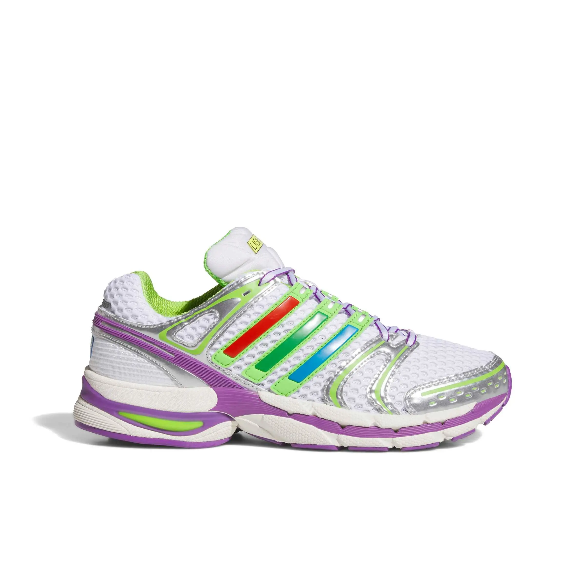 adidas Originals Pixar Toy Story Adistar Control 5 "Ftwr White/Solar Slime/Silver" Men's Shoe - WHITE/SLIME/SILVER