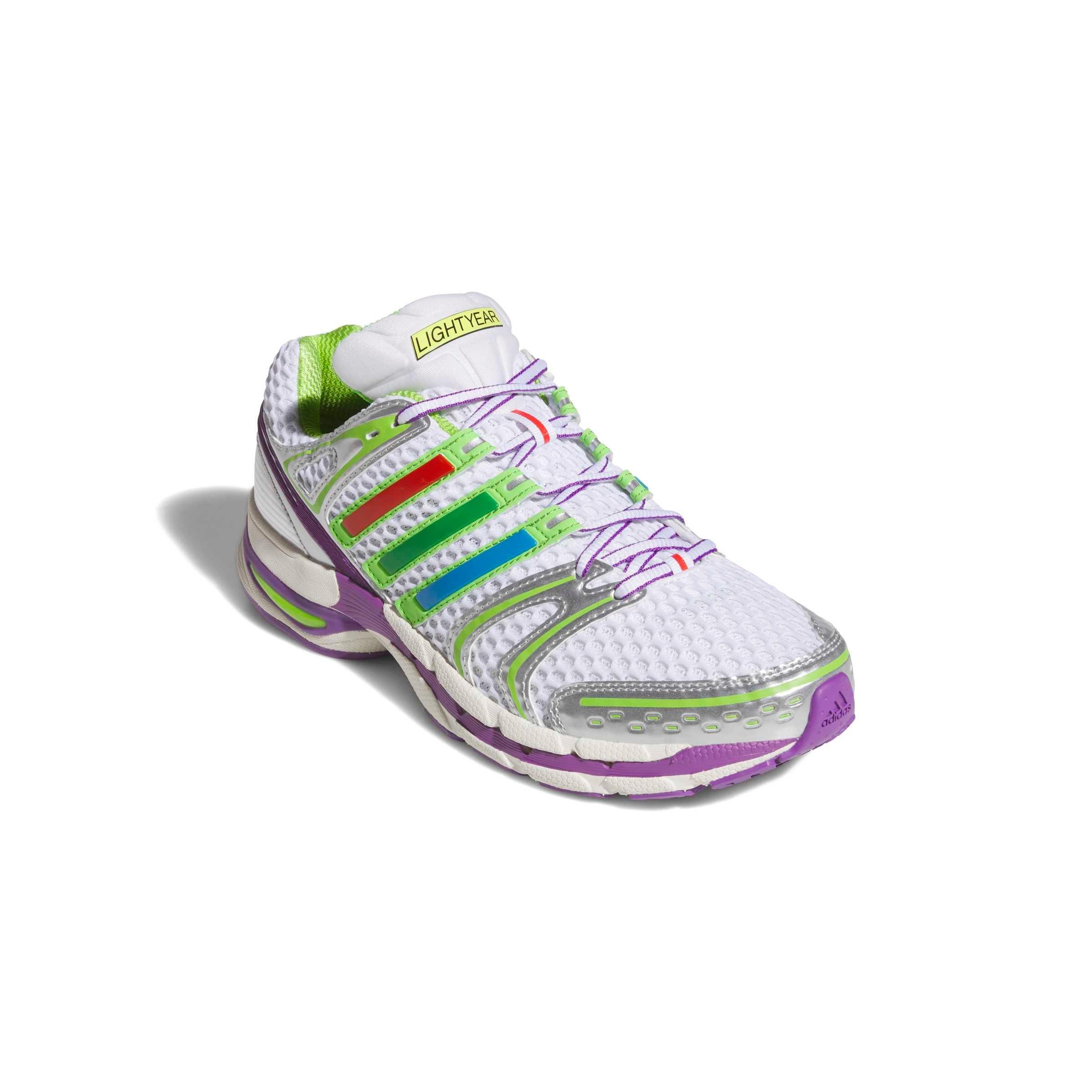 adidas Originals Pixar Toy Story Adistar Control 5 "Ftwr White/Solar Slime/Silver" Men's Shoe - WHITE/SLIME/SILVER
