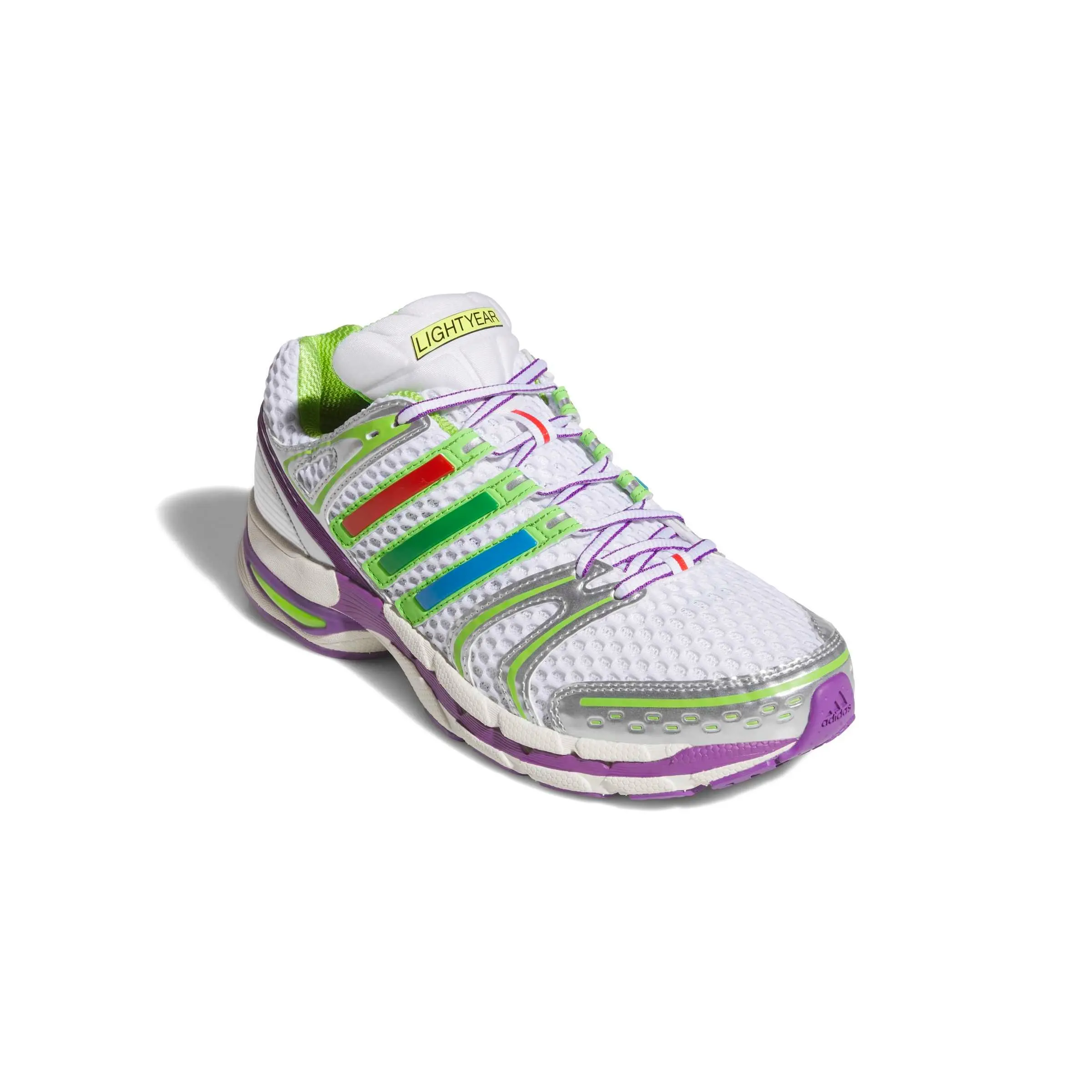 adidas Originals Pixar Toy Story Adistar Control 5 "Ftwr White/Solar Slime/Silver" Men's Shoe - WHITE/SLIME/SILVER
