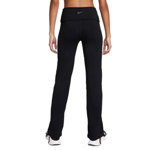 Nike One Women's Dri-FIT High-Waisted Fold-Over Pants -Black