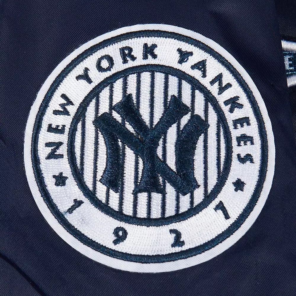 Pro Standard Big Boys' MLB New York Yankees Retro Classic Rib Satin Jacket - Navy - NAVY
