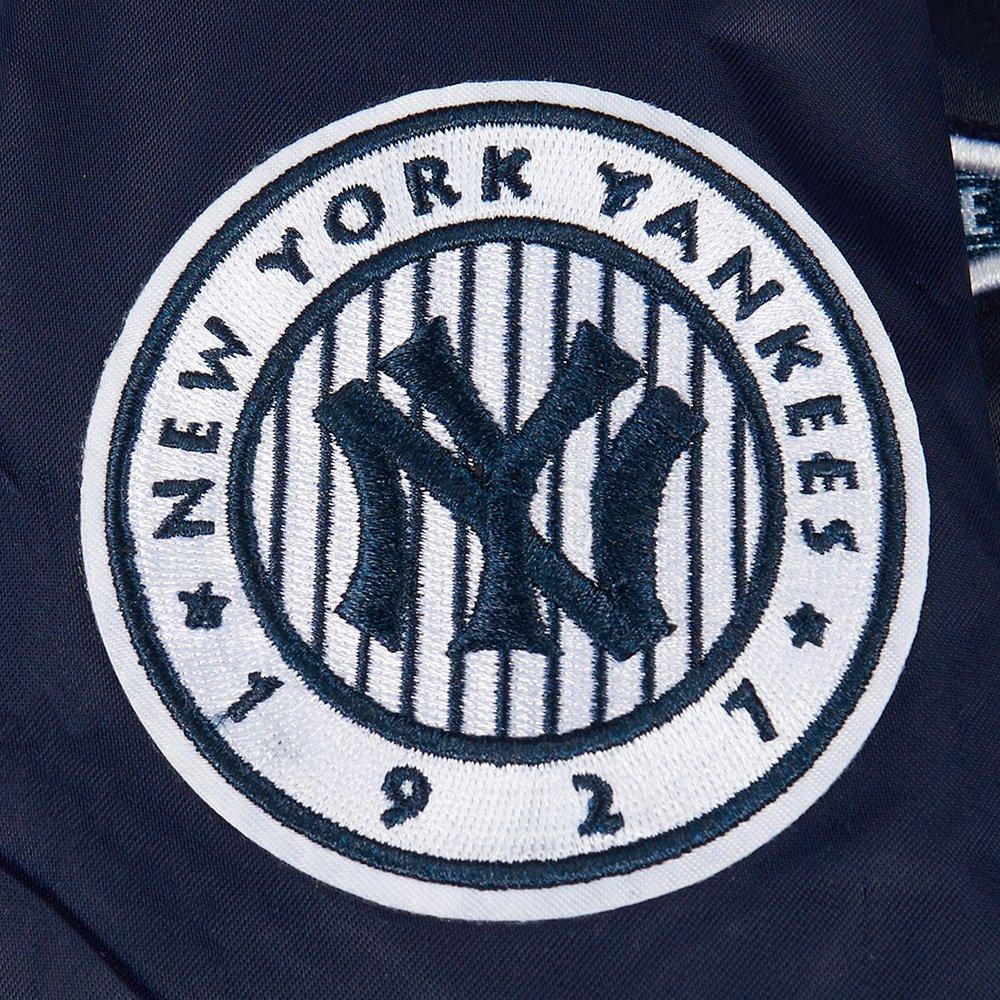 Pro Standard MLB New York Yankees Retro Classic Big Boys' Navy Rib Satin Jacket