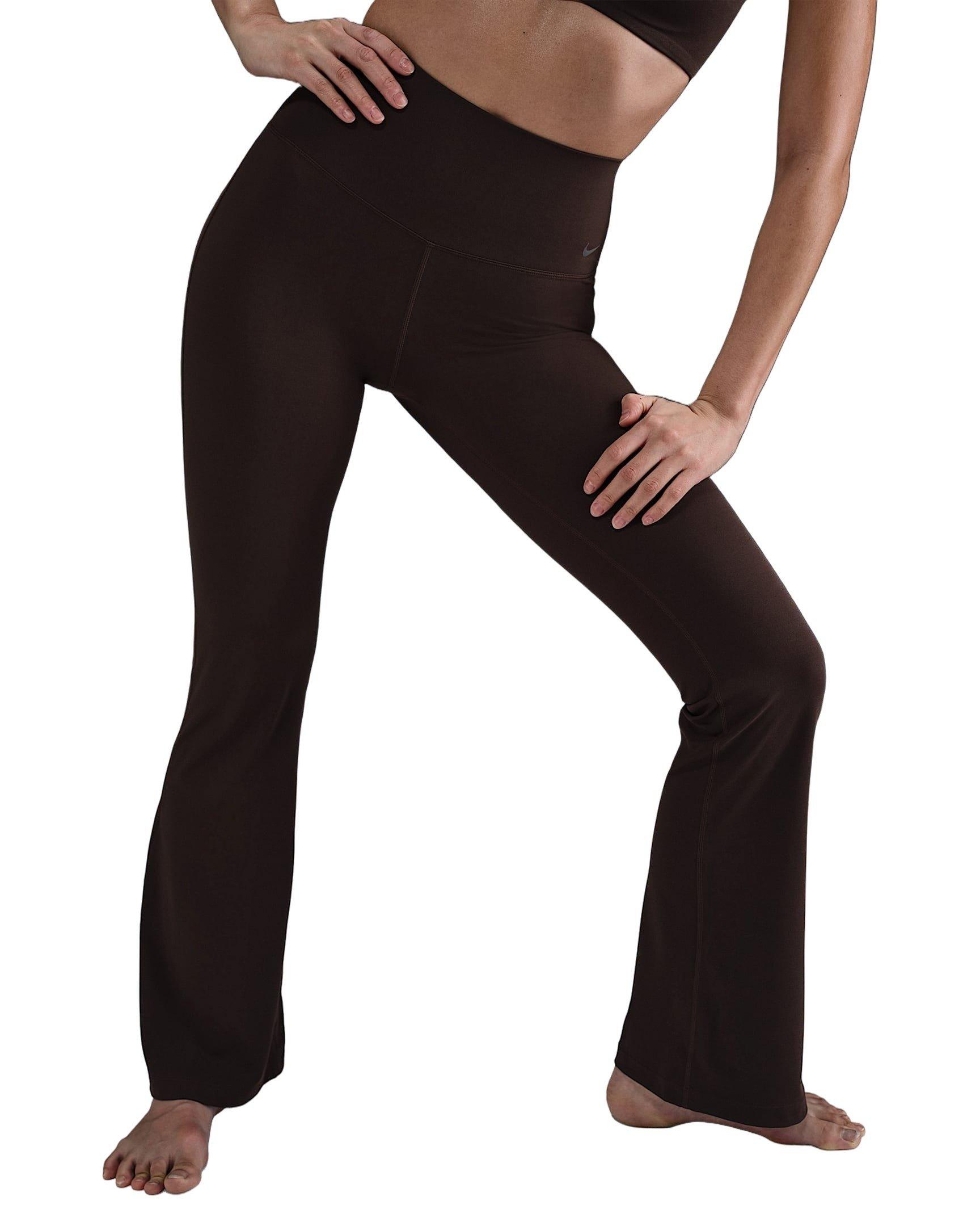 Nike Women's Zenvy High-Waisted Flared Leggings - Brown - BROWN