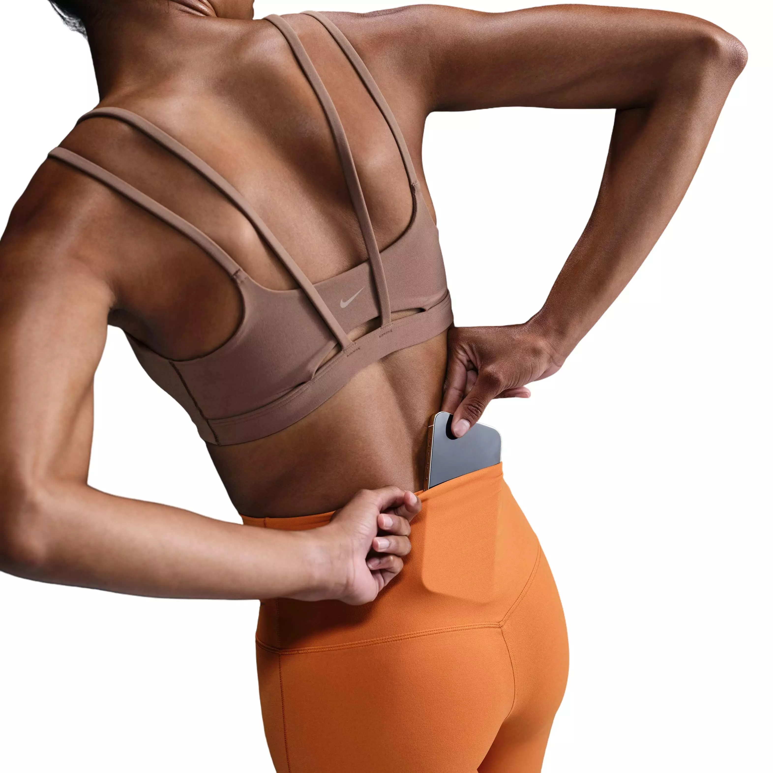 Nike Women's Zenvy High-Waisted Flared Leggings - Orange - ORANGE