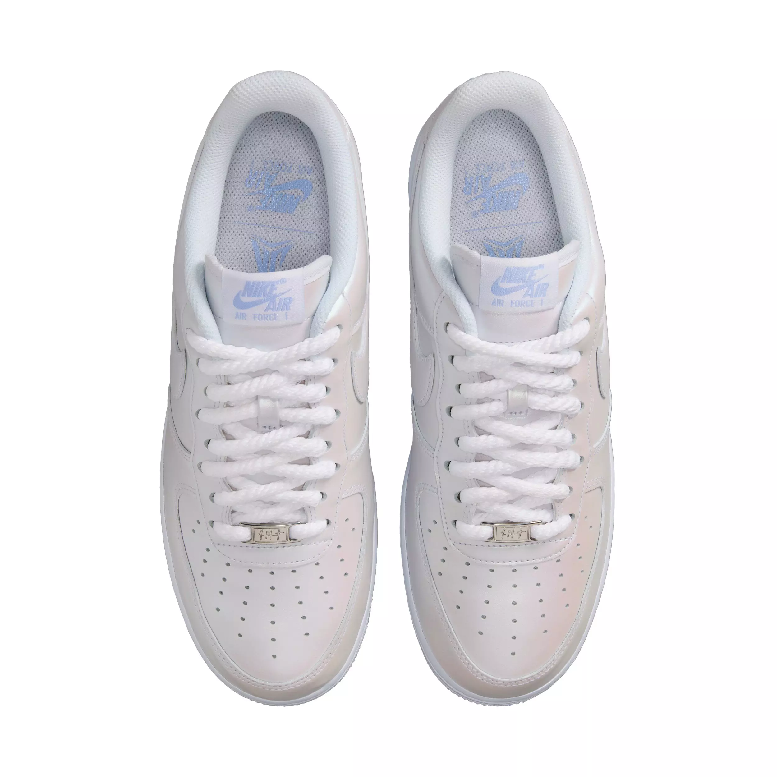 Nike Air Force 1 x Ja Morant "White/Metallic Silver/Cobalt" Men's Shoe - WHITE/SILVER/COBALT