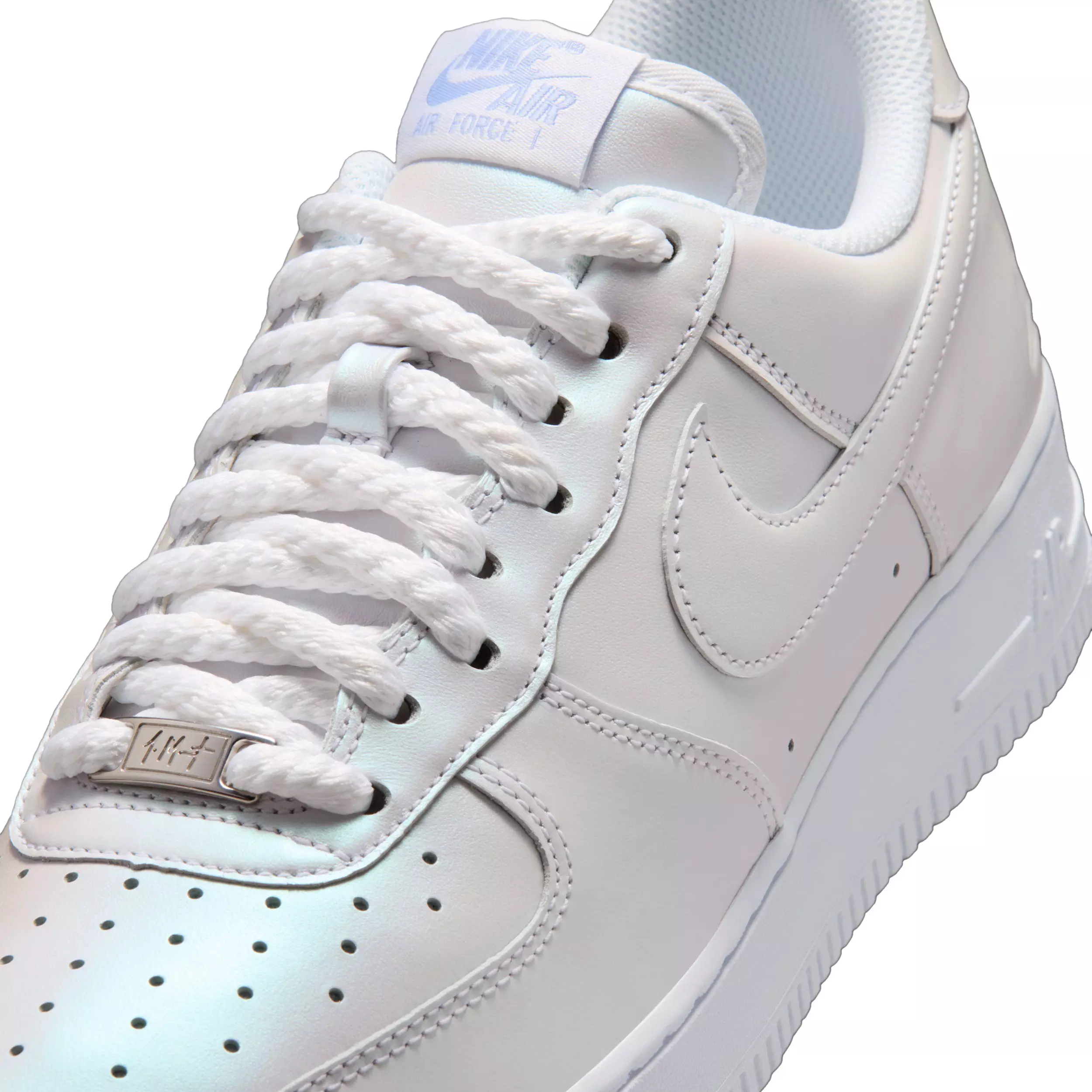 Nike Air Force 1 x Ja Morant "White/Metallic Silver/Cobalt" Men's Shoe - WHITE/SILVER/COBALT