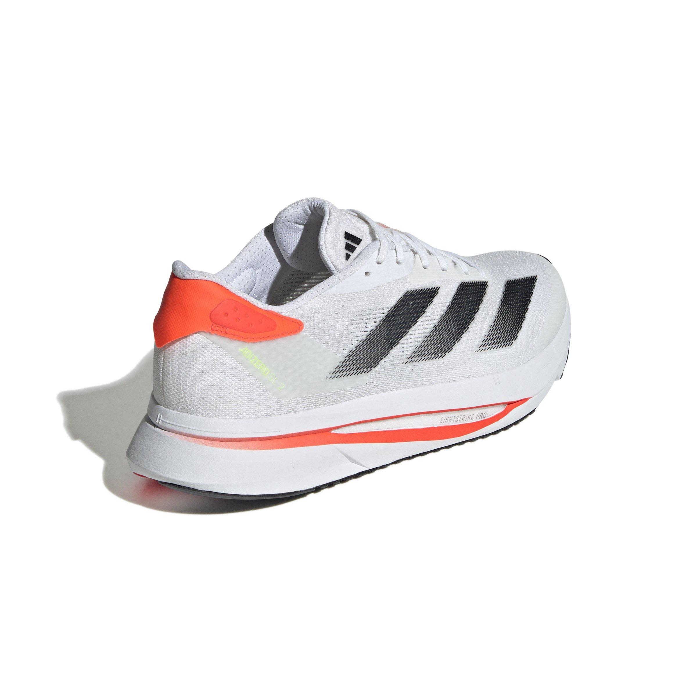 adidas Adizero Sl2 "Ftwr White/Core Black/Orange" Men's Running Shoe - WHITE/BLACK/ORANGE Thumbnail View 4