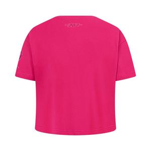 Pro Standard Big Girls' MLB New York Yankees Triple Pink Short Sleeve Boxy Top