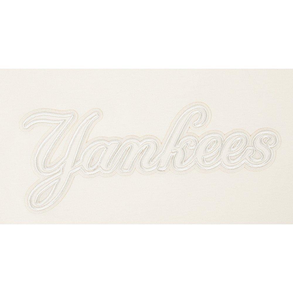 Pro Standard Big Girls' MLB New York Yankees Neutral Short Sleeve Boxy Top - Cream - CREAM Thumbnail View 6