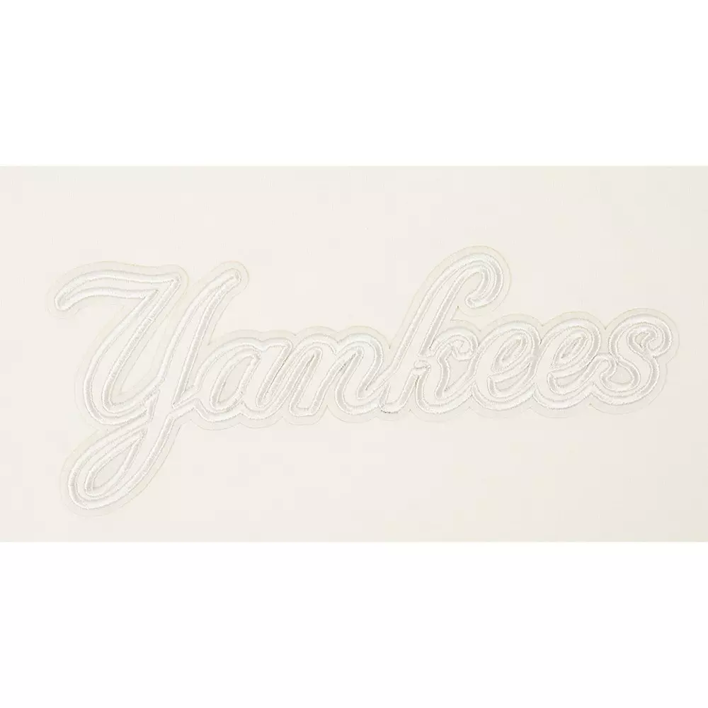 Pro Standard Big Girls' MLB New York Yankees Neutral Short Sleeve Boxy Top - Cream - CREAM