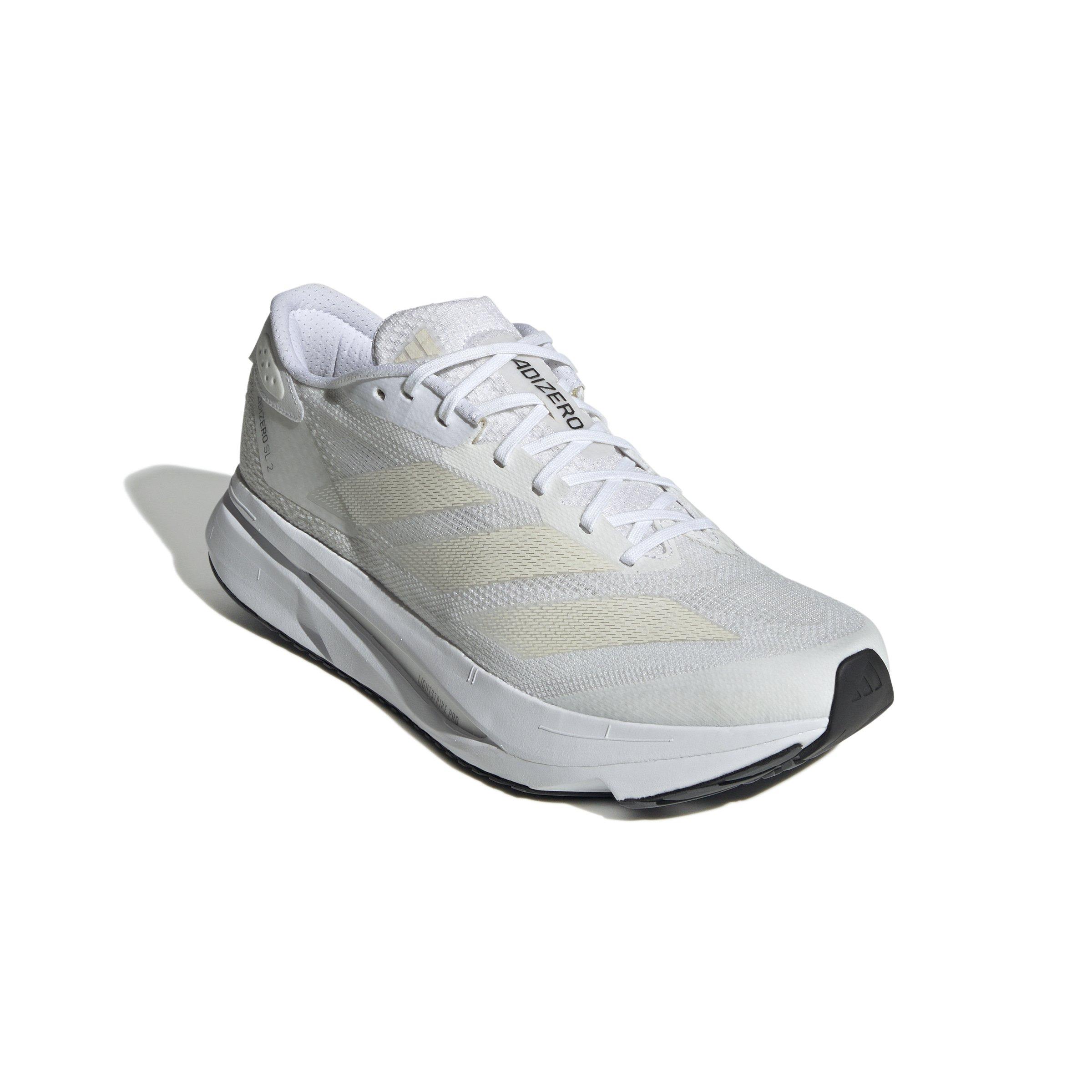 adidas Adizero Sl2 "Ftwr White/Zero Metallic/Dash Grey" Men's Running Shoe - WHITE/ZERO/GREY Thumbnail View 3