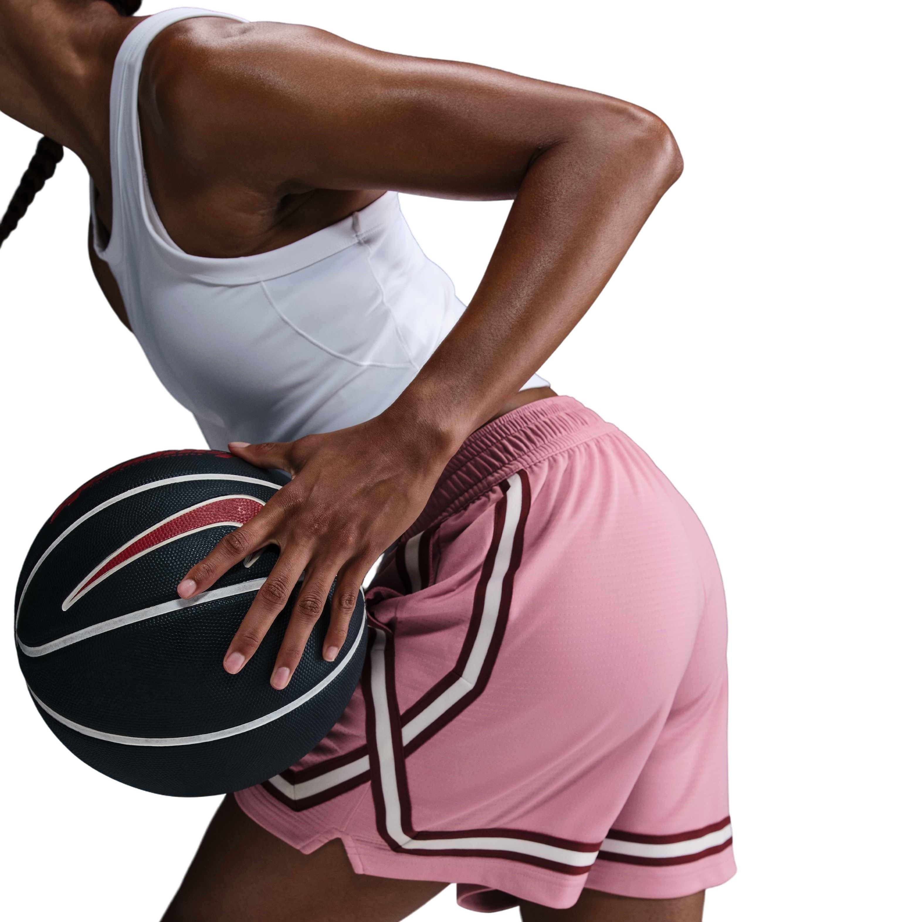 Nike Women's Crossover Dri-FIT 5" Basketball Shorts - Pink - PINK Thumbnail View 2