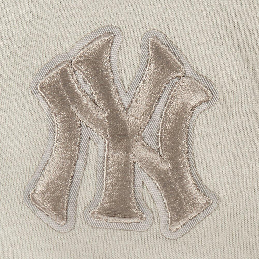 Pro Standard Big Girls' MLB New York Yankees Neutral Short Sleeve Boxy Top - Khaki - KHAKI Thumbnail View 5