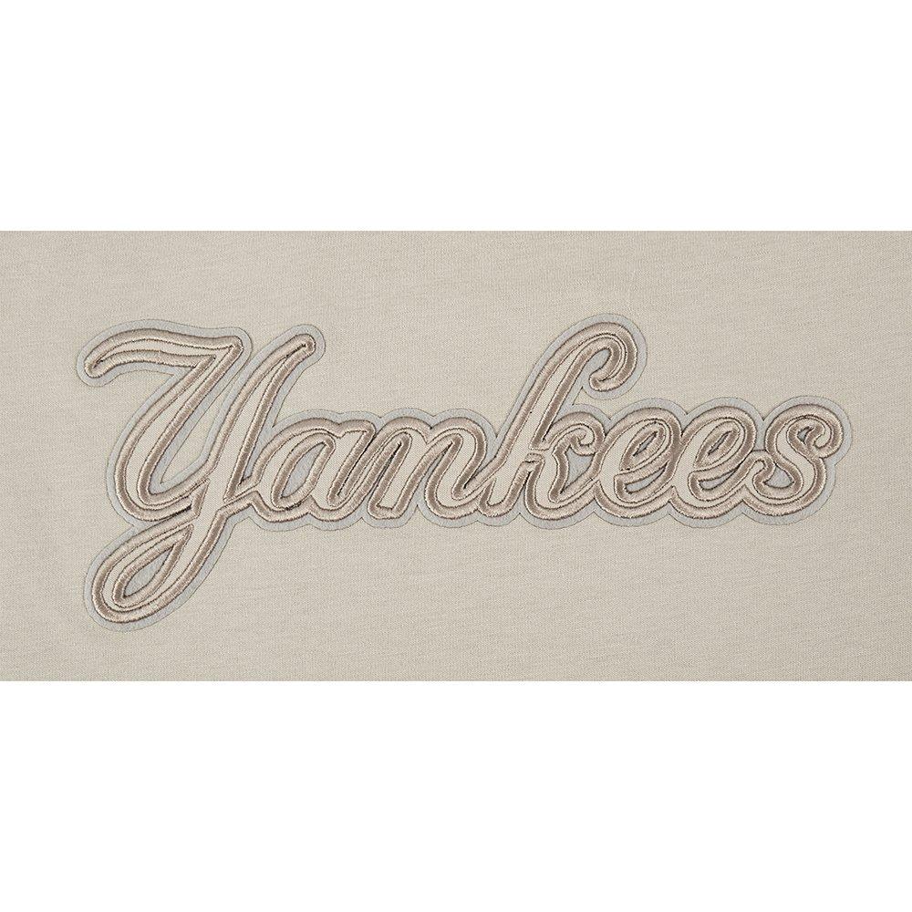 Pro Standard MLB New York Yankees Neutral Big Girls' Khaki Short Sleeve Boxy Top