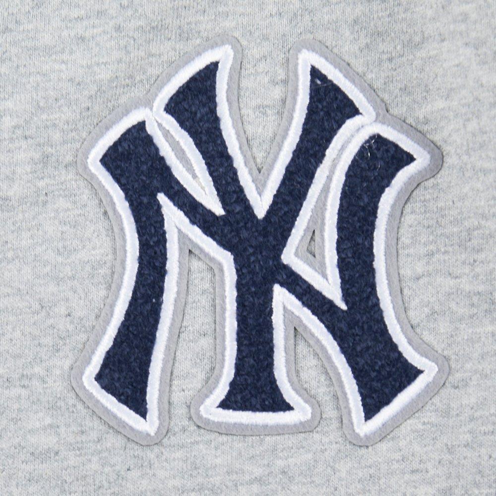 Pro Standard Big Girls' MLB New York Yankees Classic Short Sleeve Boxy Top - Grey - DK GREY Thumbnail View 5