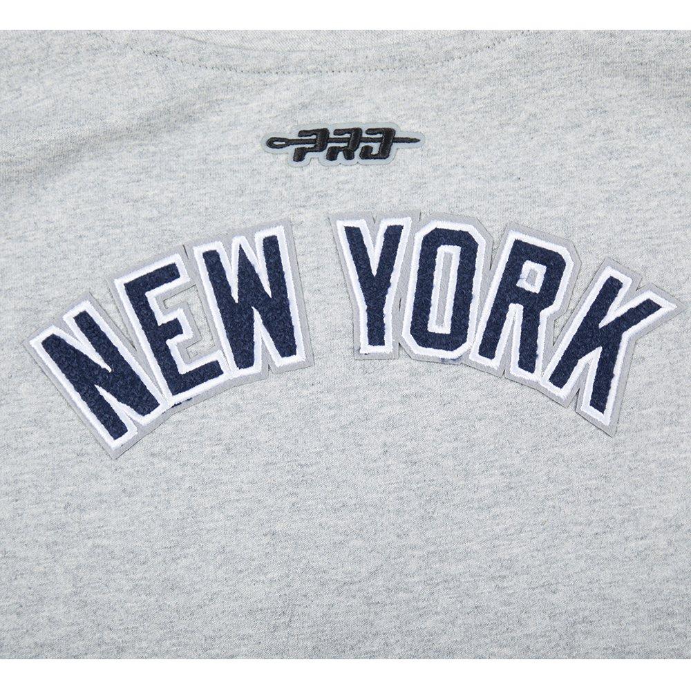 Pro Standard Big Girls' MLB New York Yankees Classic Short Sleeve Boxy Top - Grey - DK GREY Thumbnail View 6