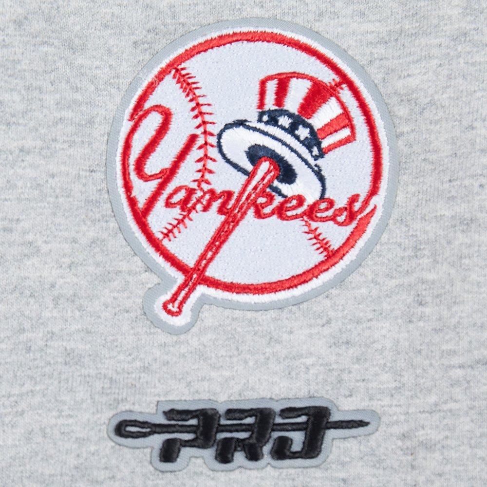 Pro Standard Big Girls' MLB New York Yankees Classic Short Sleeve Boxy Top - Grey - DK GREY Thumbnail View 7