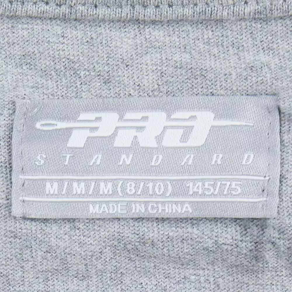 Pro Standard Big Girls' MLB New York Yankees Classic Short Sleeve Boxy Top - Grey - DK GREY