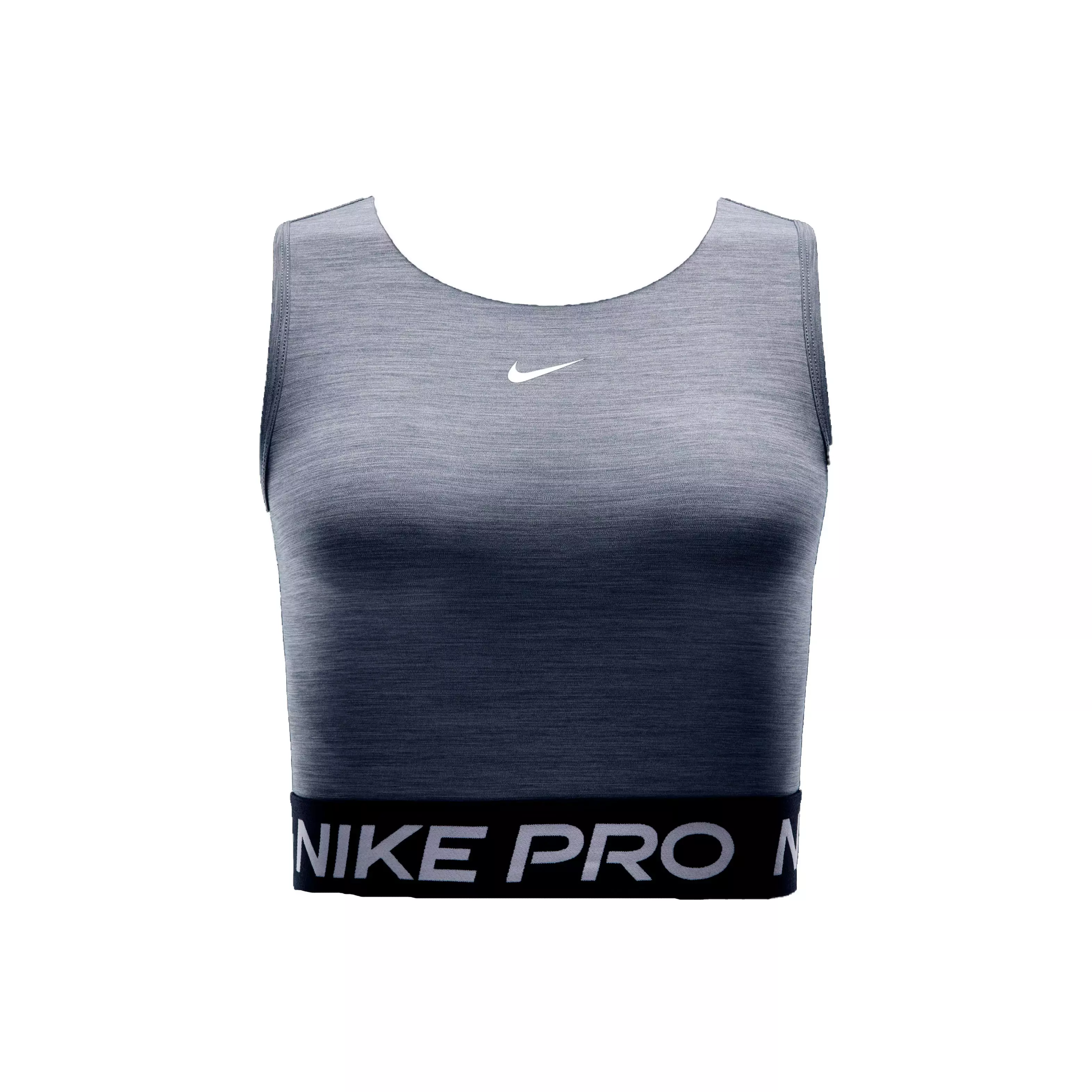 Nike Women's Pro Dri-FIT Cropped Tank Top - Grey - GREY