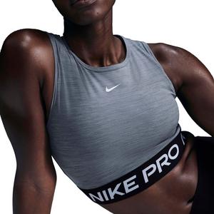 Nike Women's Pro Dri-FIT Cropped Tank Top - Grey
