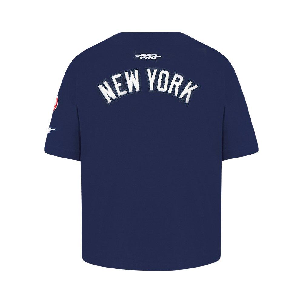 Pro Standard MLB New York Yankees Classic Big Girls' Navy Short Sleeve Boxy Top