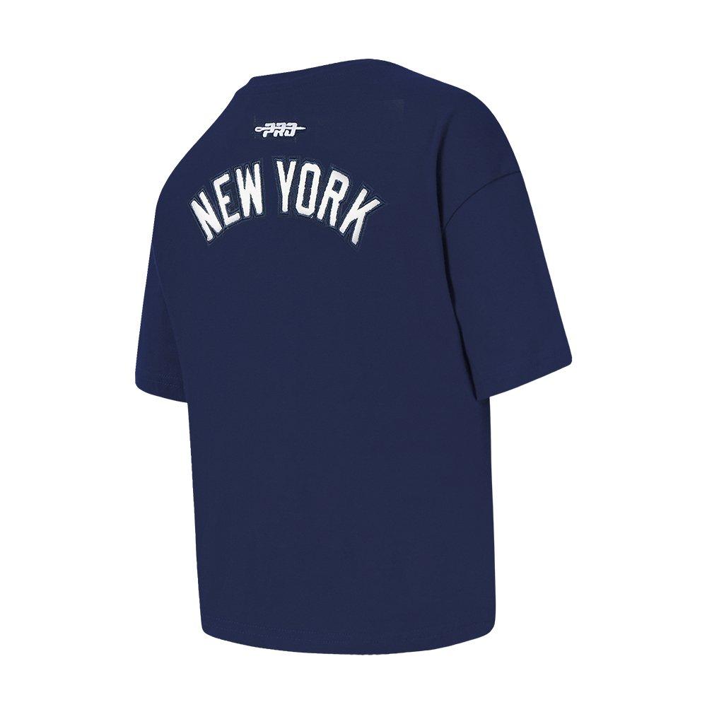 Pro Standard MLB New York Yankees Classic Big Girls' Navy Short Sleeve Boxy Top