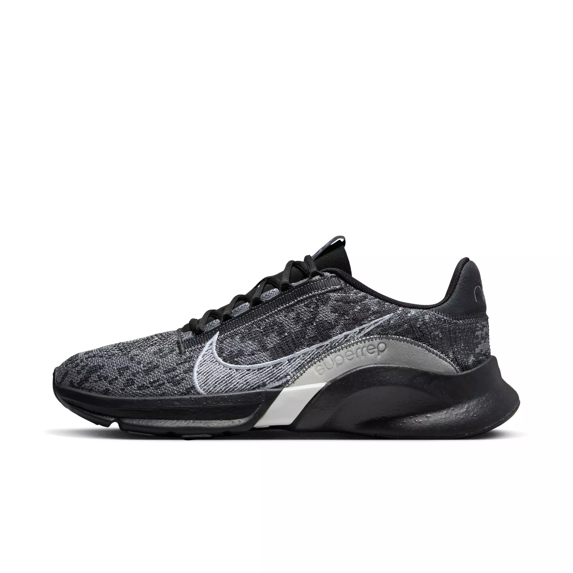 Nike SuperRep Go 3 Next Nature Flyknit "Anthracite/White/Black/Cool Grey" Men's Training Shoe - ANTHRACITE/WHITE/BLACK/GREY