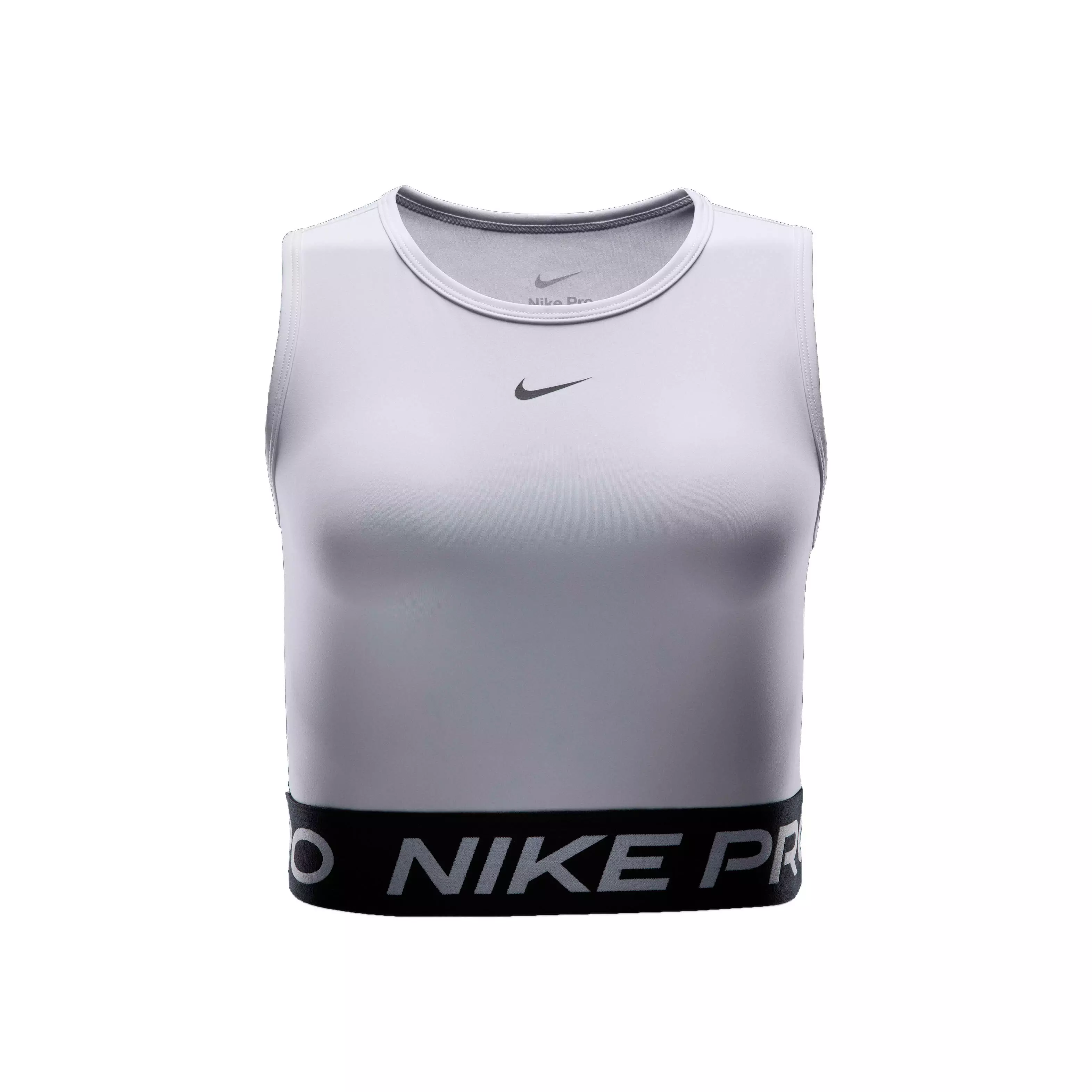 Nike Women's Pro Dri-FIT Cropped Tank Top - White - WHITE