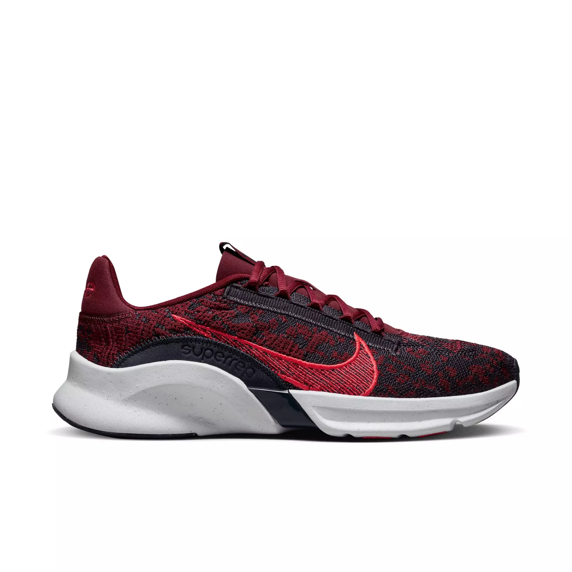 Nike SuperRep Go 3 Next Nature Flyknit "Team Red/Bright Crimson/Cave Purple" Men's Training Shoe - RED/CRIMSON/PURPLE