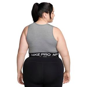 Nike Women's Pro Cropped Dri-FIT Tank Top - Grey