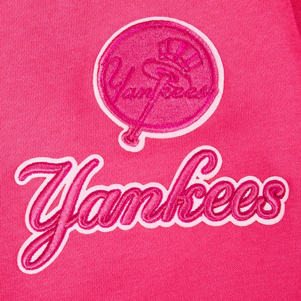 Pro Standard MLB New York Yankees Triple Pink Big Girls' Fleece PO Hoodie