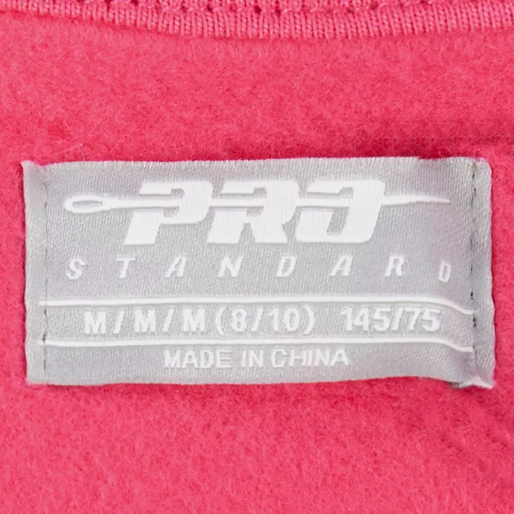 Pro Standard Big Girls' MLB New York Yankees Triple Pink Fleece Po Hoodie - PINK