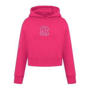 Pro Standard Big Girls' MLB New York Yankees Triple Pink Fleece Po Hoodie