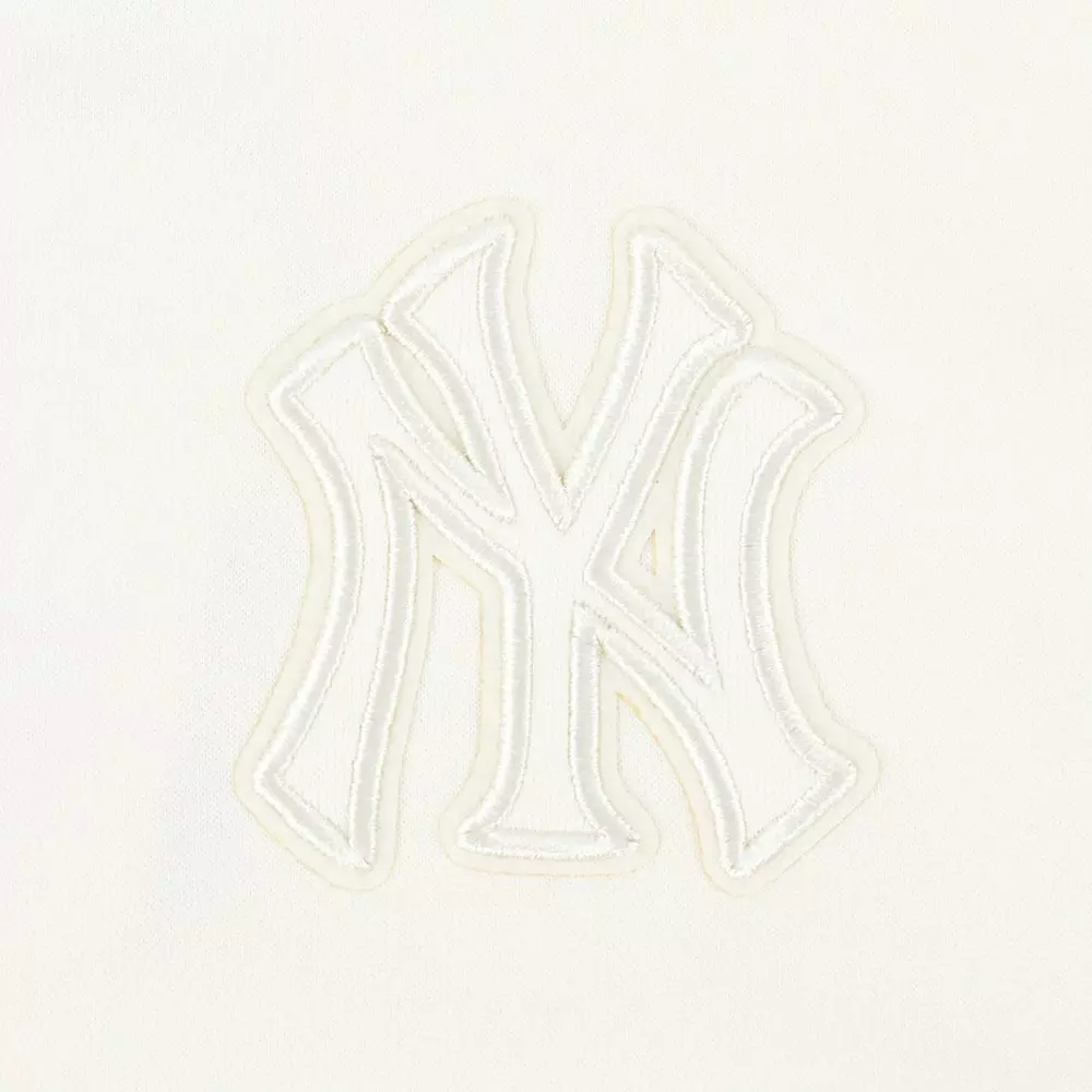 Pro Standard Big Girls' MLB New York Yankees Neutral Fleece Pullover Hoodie - Cream - CREAM