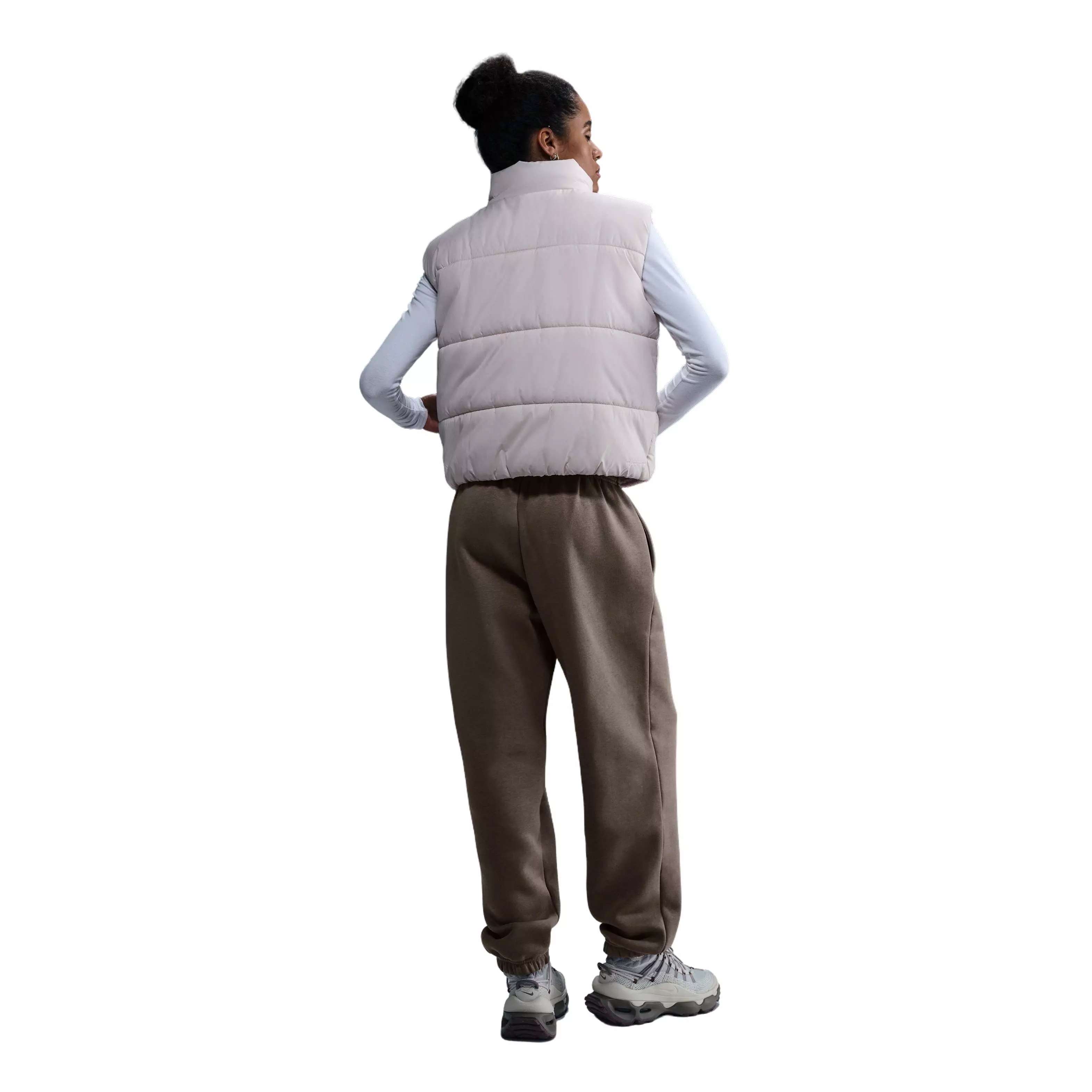 Nike Women's Sportswear Phoenix Fleece High-Waisted Oversized Sweatpants - Brown - BROWN