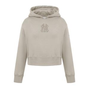 Pro Standard Big Girls' MLB New York Yankees Neutral Fleece Pullover Hoodie -Khaki