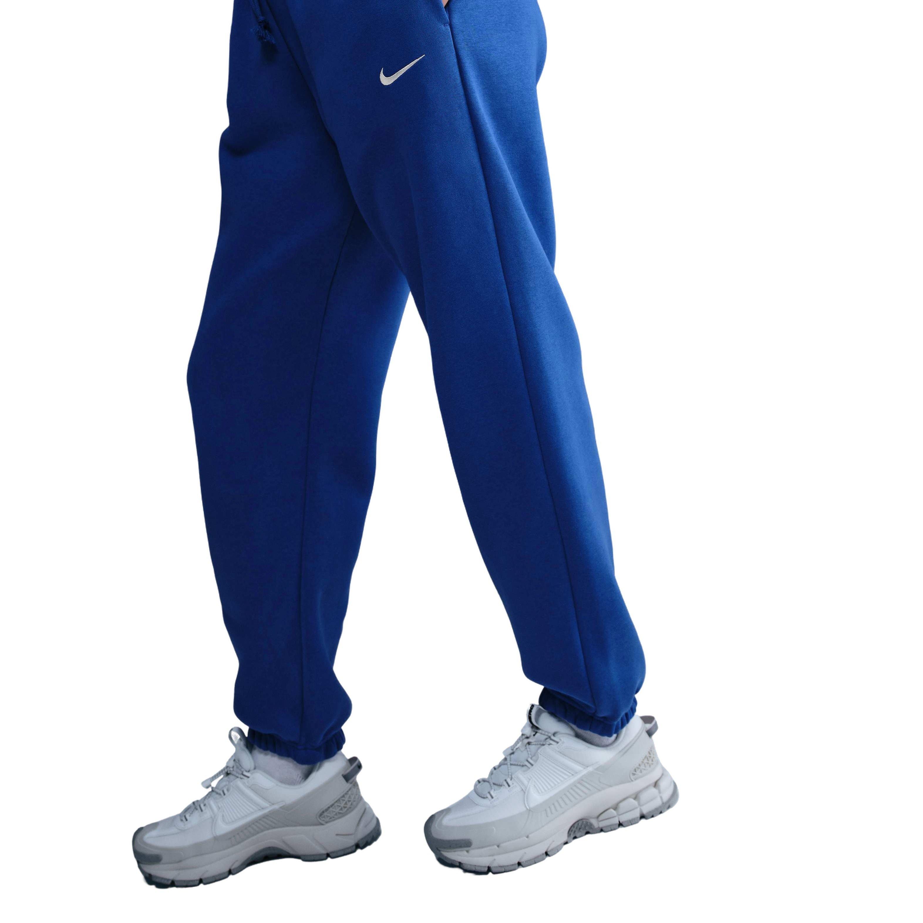 Nike Women's Sportswear Phoenix Fleece High-Waisted Oversized Sweatpants - Blue - BLUE Thumbnail View 5