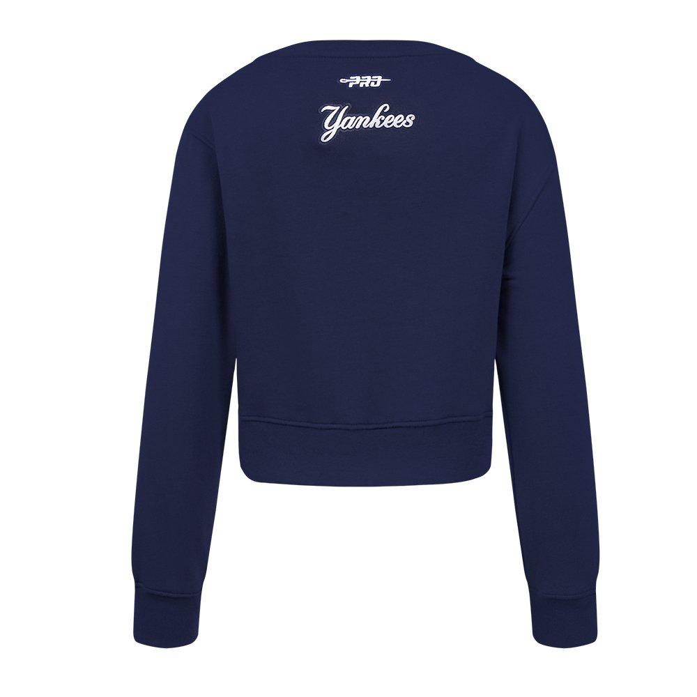 Pro Standard MLB New York Yankees Classic Big Girls' Navy Fleece Crewneck
