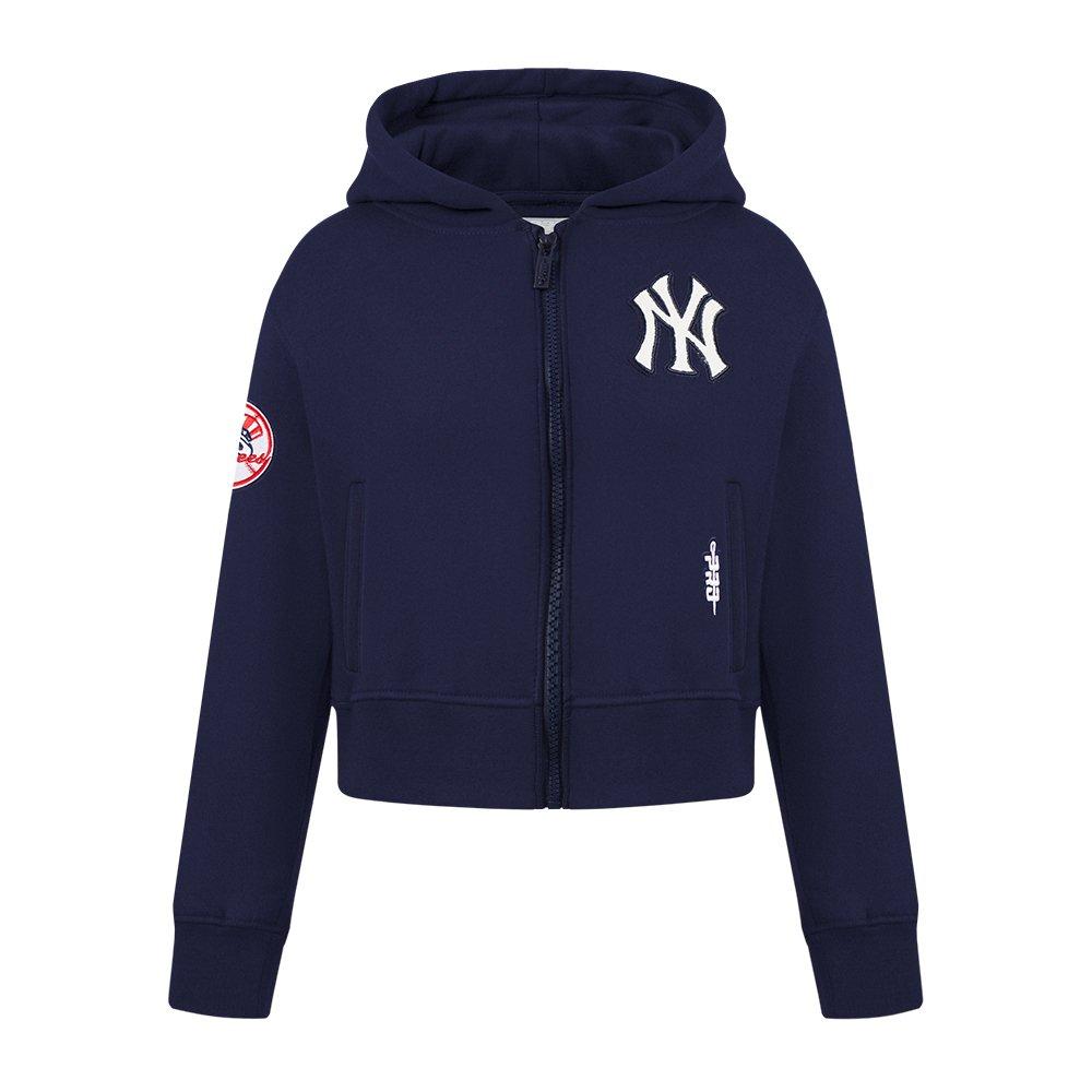 Pro Standard MLB New York Yankees Classic Fleece Big Girls' Navy Full Zip Jacket
