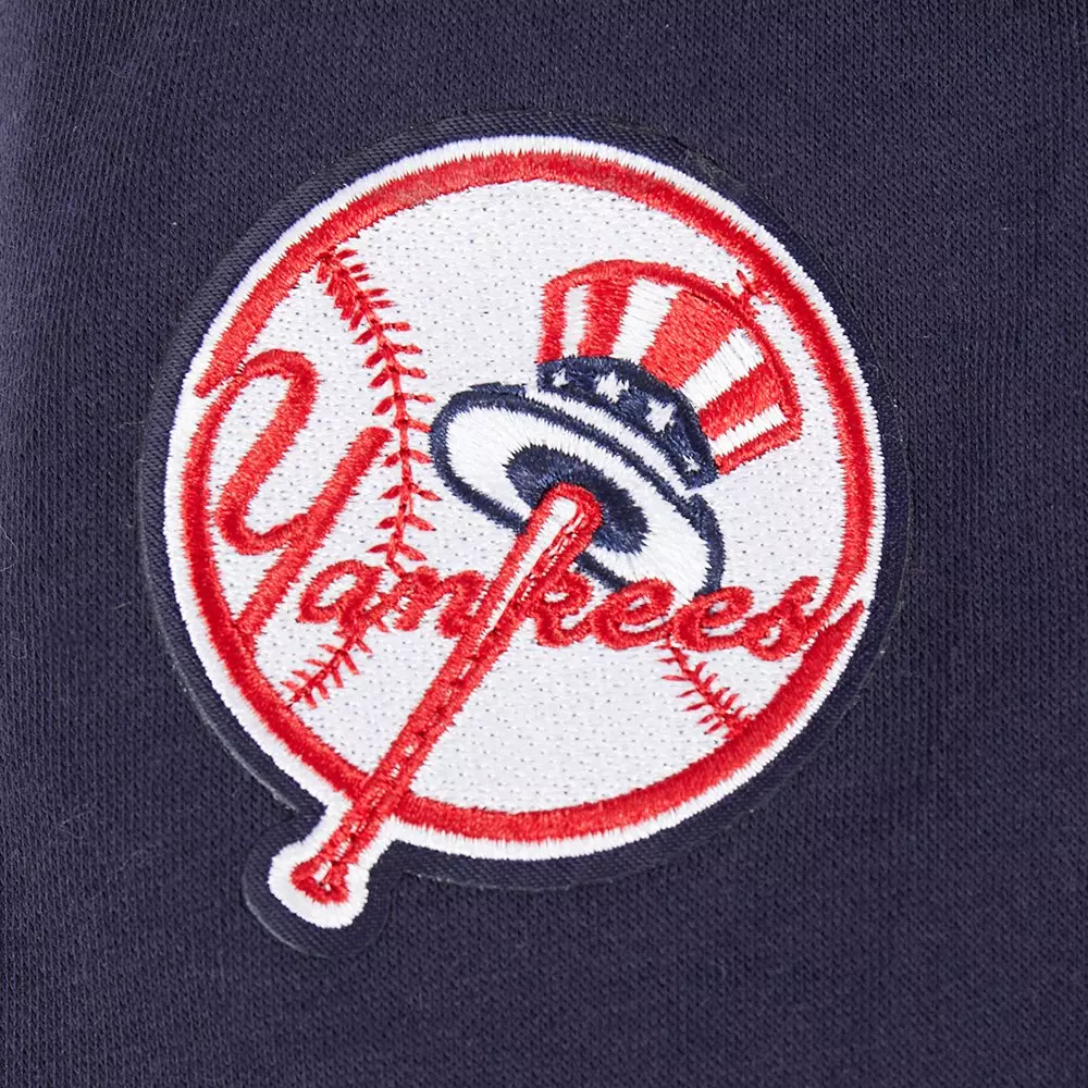 Pro Standard Big Girls' MLB New York Yankees Classic Fleece Full Zip Jacket -Navy - NAVY