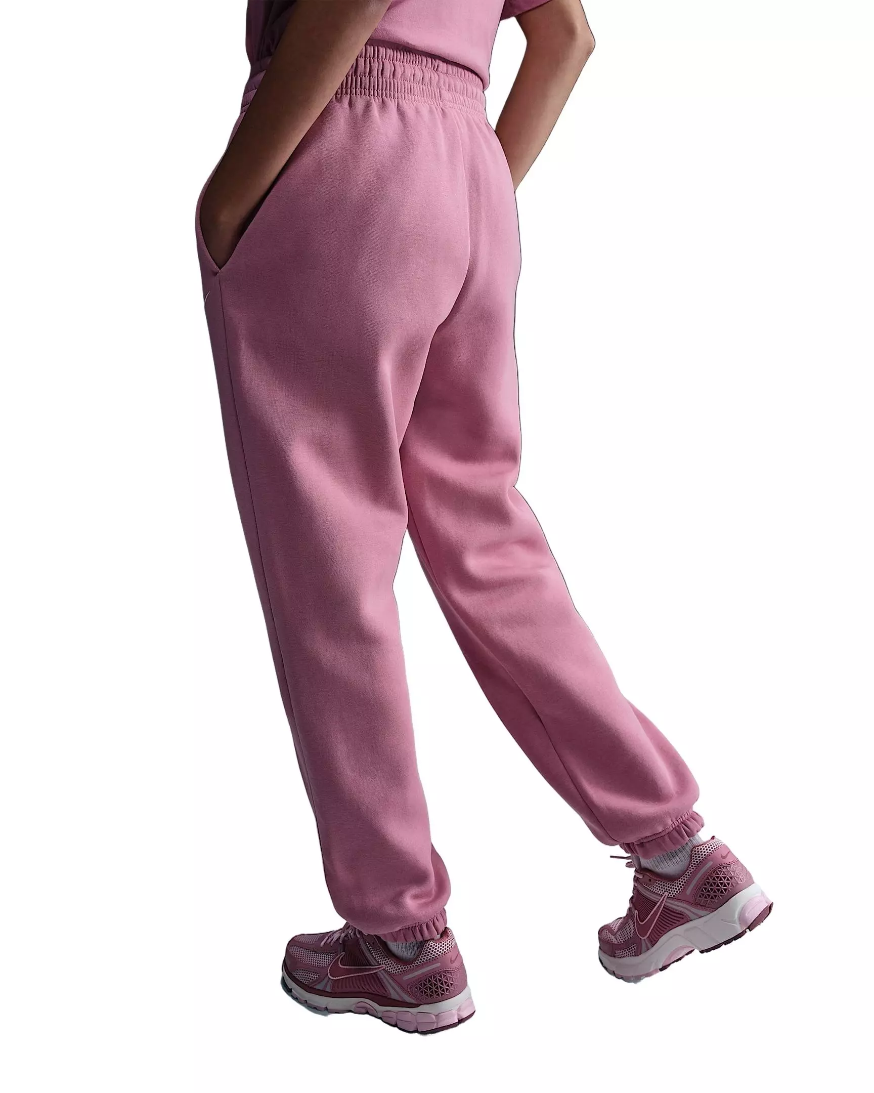 Nike Women's Sportswear Phoenix Fleece High-Waisted Oversized Sweatpants - Pink - PINK
