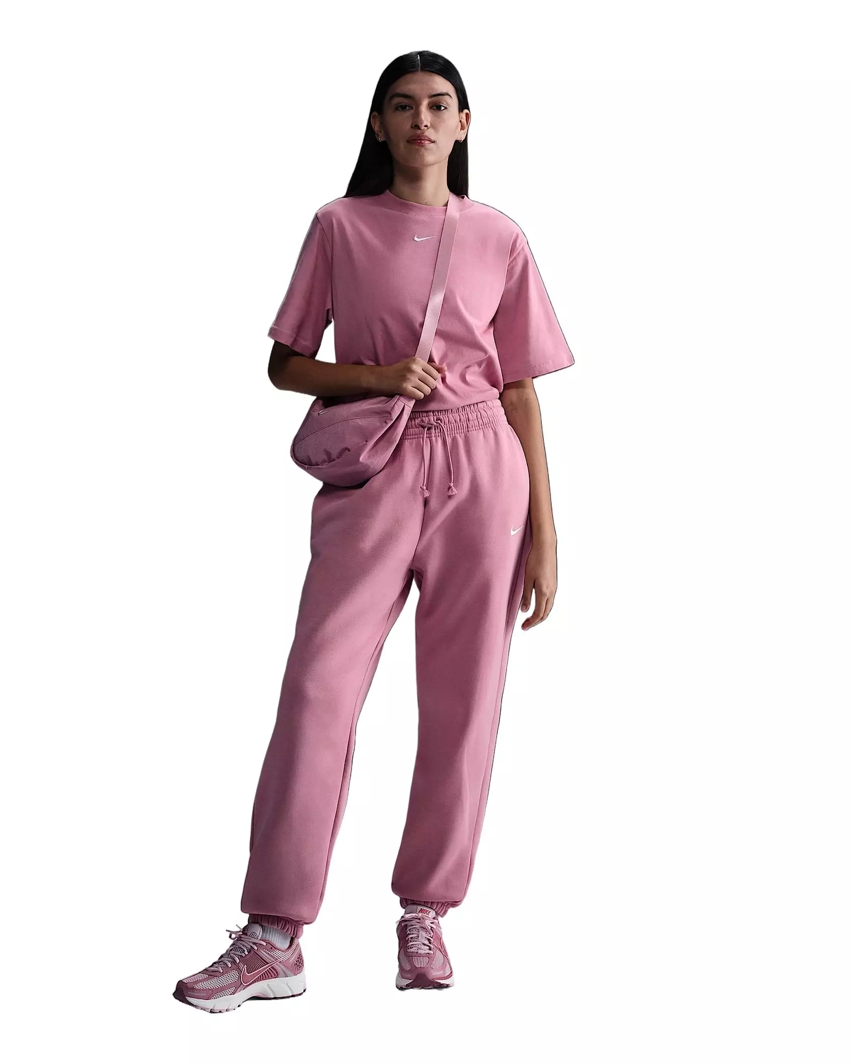 Nike Women's Sportswear Phoenix Fleece High-Waisted Oversized Sweatpants - Pink - PINK