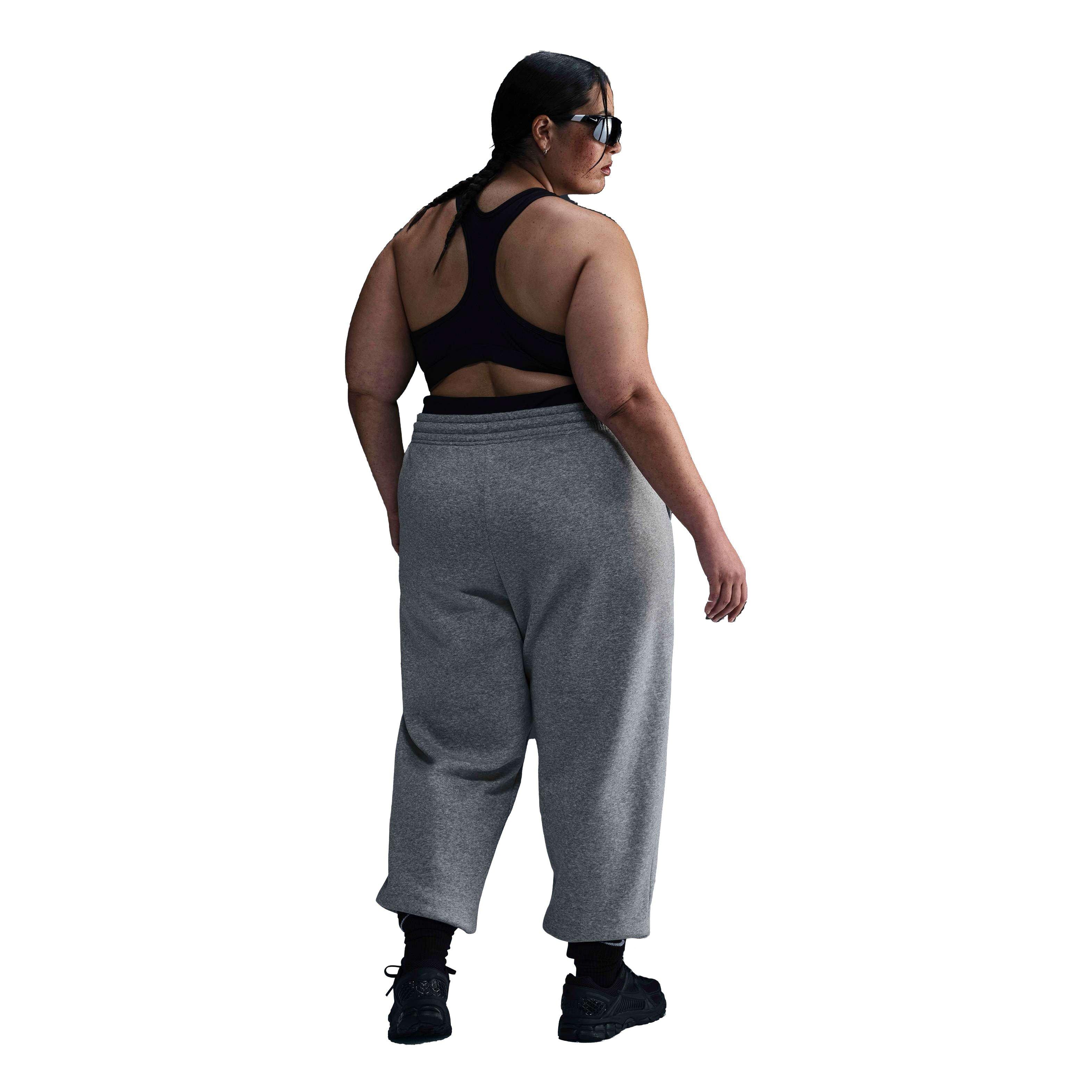 Nike Women's Sportswear Phoenix Fleece Oversized High-Waisted​ Sweatpants 2​ - Grey - GREY Thumbnail View 2