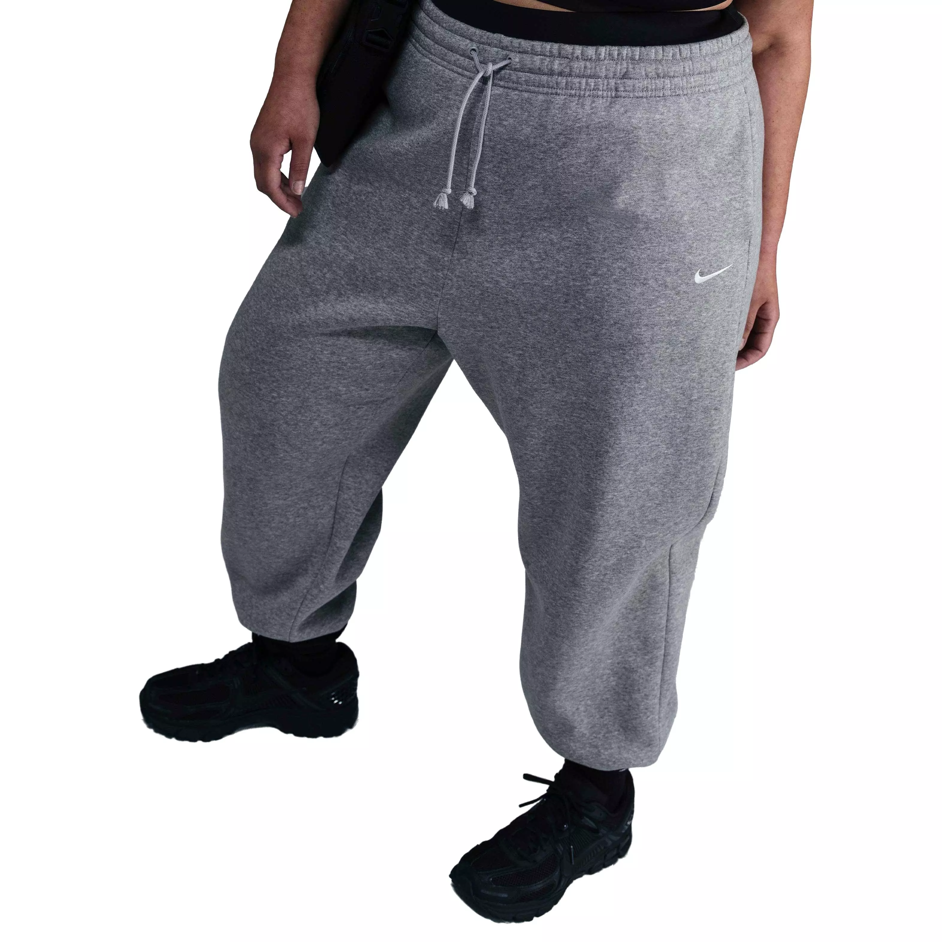Nike Women's Sportswear Phoenix Fleece Oversized High-Waisted​ Sweatpants 2​ -Grey - GREY