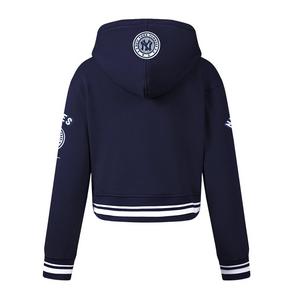 Pro Standard Big Girls' MLB New York Yankees Retro Classic Rib Fleece Po Hoodie -Navy