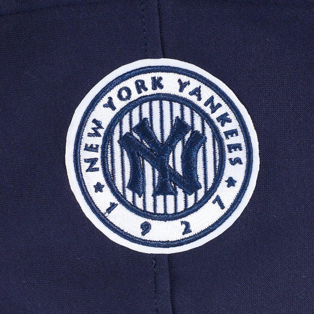 Pro Standard MLB New York Yankees Retro Classic Big Girls' Navy Rib Fleece PO Hoodie
