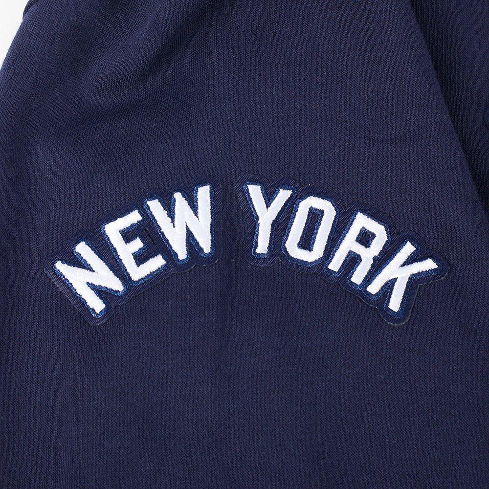 Pro Standard MLB New York Yankees Retro Classic Big Girls' Navy Rib Fleece PO Hoodie
