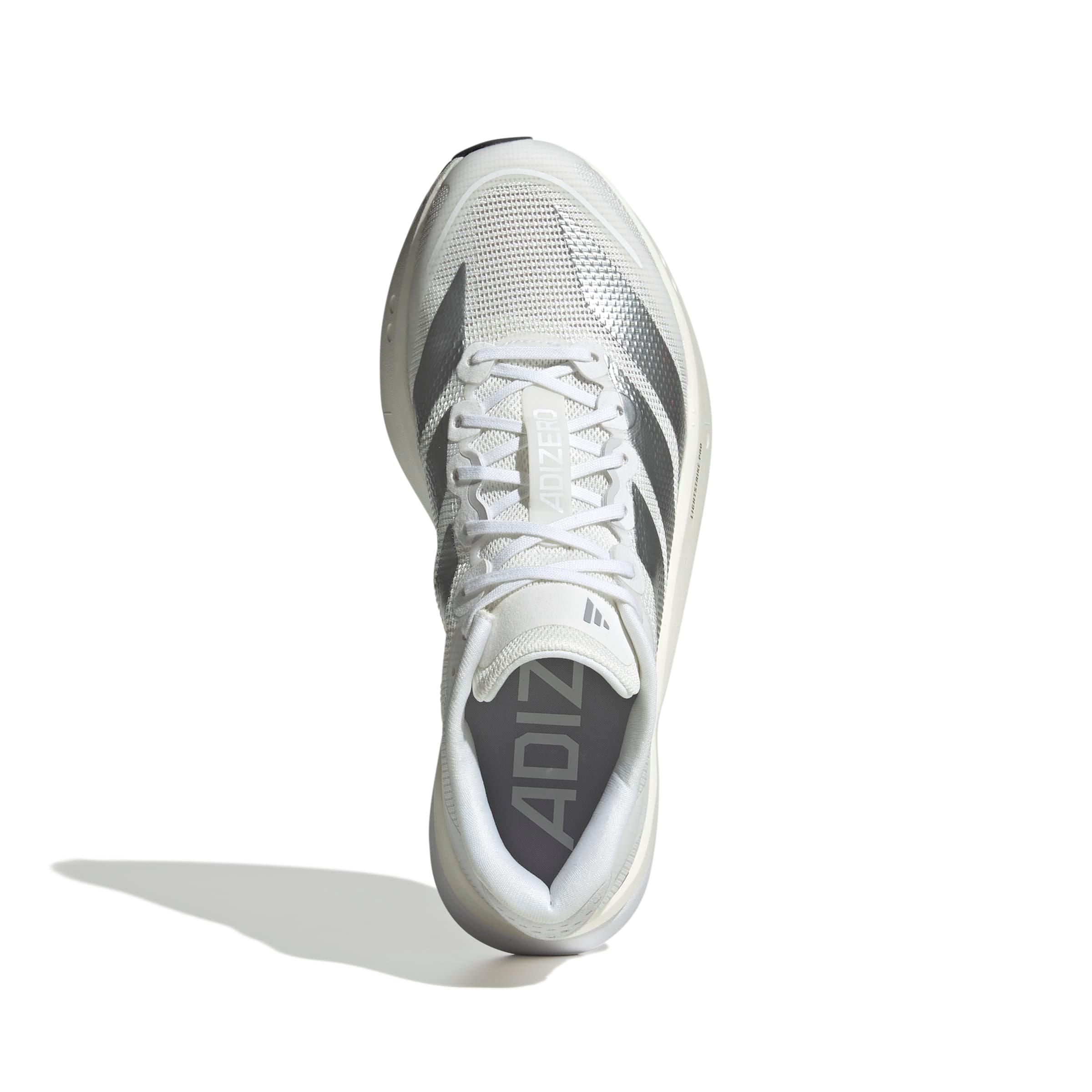 adidas Adizero Boston 13 "Ftwr White/Matte Silver/Dash Grey" Women's Running Shoe - WHITE/SILVER/GREY