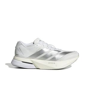 adidas Adizero Boston 13 "Ftwr White/Matte Silver/Dash Grey" Women's Running Shoe - WHITE/SILVER/GREY