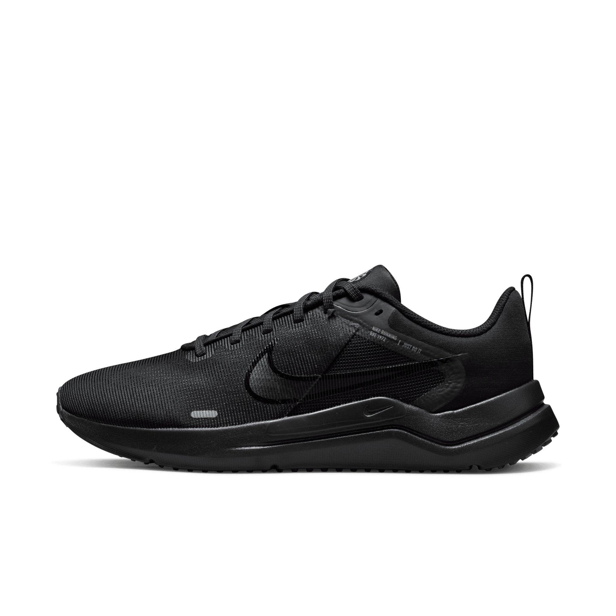 Nike Downshifter 12 "Black/Dark Smoke Grey/Particle Grey" Men's Running Shoe - BLACK/DK GREY/GREY Thumbnail View 2